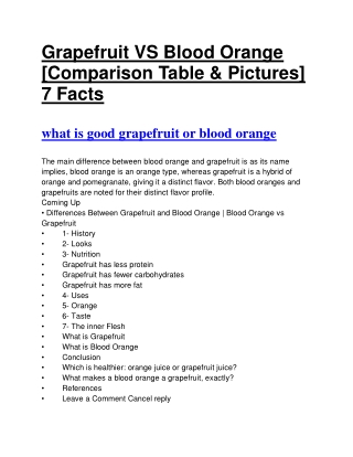 grapefruit vs blood orange