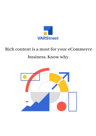 Rich content is a must for your eCommerce business. Know why.