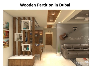 Wooden Partition