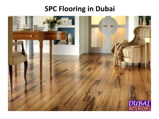 SPC Flooring in Dubai