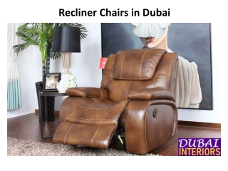 Recliner Chairs in Dubai