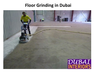 Floor Grinding Service in Dubai