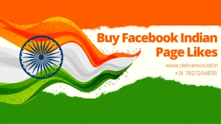Buy Facebook Indian Page Likes