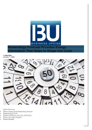 Numerology Forecast