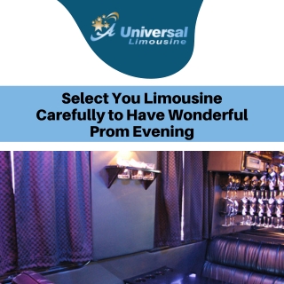 Select You Limousine Carefully to Have Wonderful Prom Evening