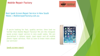 Best Ipads Screen Repair Service in New South Wales  Mobilerepairfactory.com.au