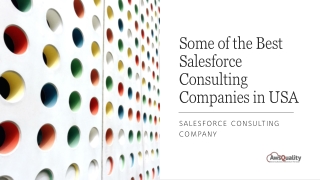 Some of the Best Salesforce Consulting Companies in USA