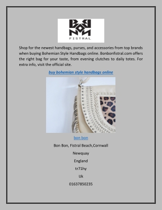 Buy Bohemian Style Handbags Online  Bonbonfistral.com