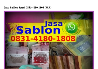 Jasa Sablon Sprei Ö8ЗI·ԿI8Ö·I8Ö8[WA]