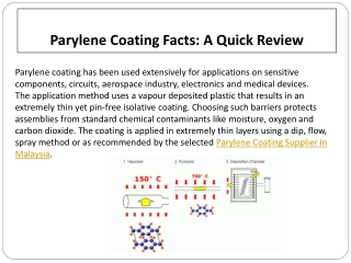 Parylene Coating Facts- A Quick Review