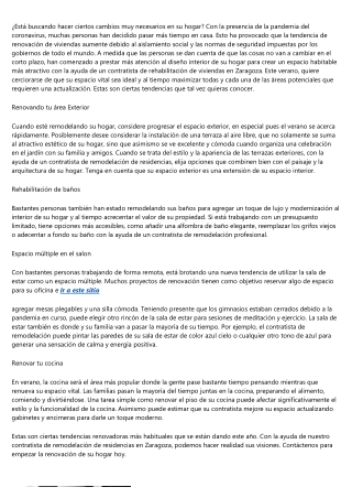 Consejos de la mano de Reforma Zaragoza para reformar su vivienda