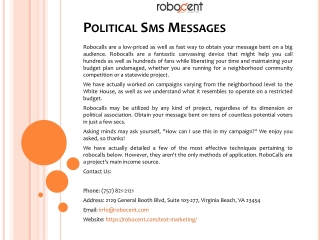 Political Sms Messages