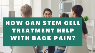 Stem Cell Treatment for Back Pain | Dr. David Greene Arizona