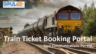 Train ticket booking Service with Soulpay