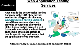 Web Application Testing Services