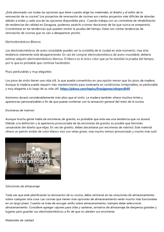 Trucos y consejos que hay que tener en consideración antes de reformar su piso