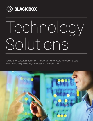 Black Box Brochure Technology Solutions