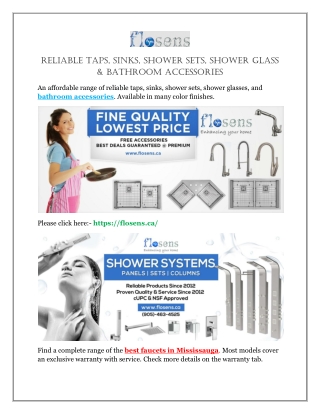 Shower sets