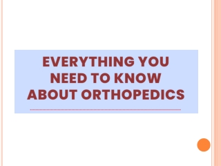 Everything you need to know about Orthopedics - AMRI Hospitals