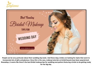 Best Trending Bridal makeup tips for wedding day