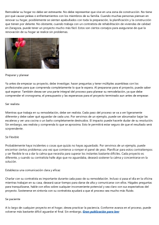 Trucos que hay que tener en consideración ya antes de renovar su piso