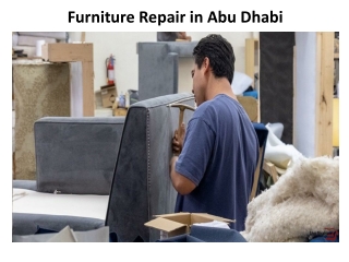 Furniture Repair in Abu Dhabi
