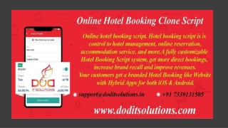 Online Best Hotel Booking Clone System - DOD IT SOLUTIONS
