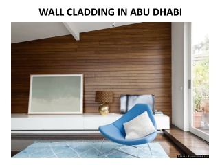 Wall Cladding in Abu Dhabi