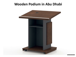 Wooden Podium in Abu Dhabi