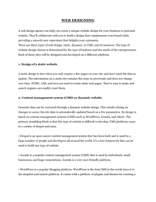 WEB DESIGNING