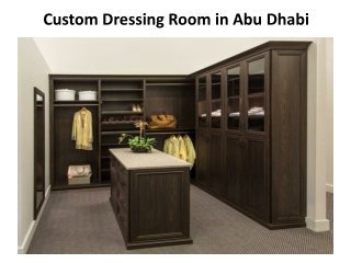 Custom Made Dressing Rooms in Abu Dhabi