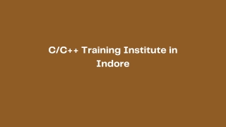 CC   Training Institute in Indore -PPT