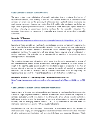 Cannabis Cultivation Market to Set Phenomenal Growth by 2030