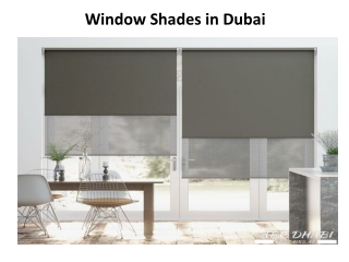 Window Shades in Abu Dhabi