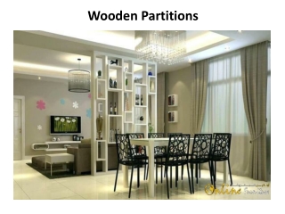 Wooden Partitions In Dubai