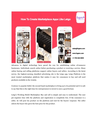 How To Create Marketplace Apps Like Letgo