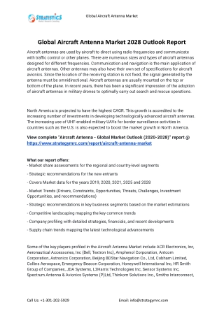 2021 Aircraft Antenna Industry Global Analysis Report