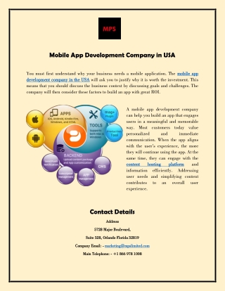 Mobile App Development Company in USA