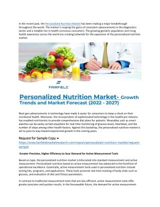 Personalized Nutrition Market