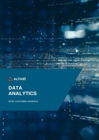 Discover how Altair data analytics can revolutionize your approach to innovation.