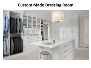 Custom Made Dressing Room In Dubai