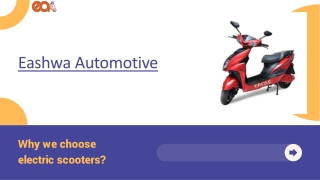 Why we choose electric scooter