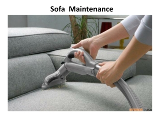 Sofa Maintenance In Dubai