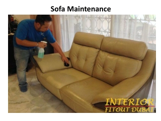 Sofa Maintenance In Dubai