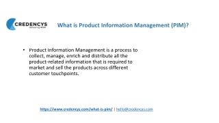 What is Product Information Management (PIM)?