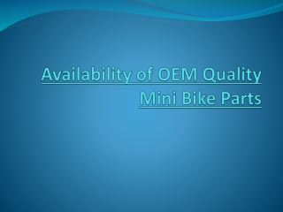 Mini Bike Parts