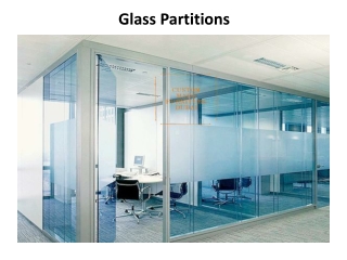 Glass Partitions In Dubai