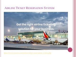 Airline Ticket Reservation System