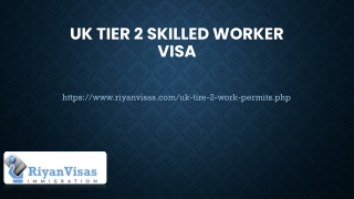 UK Tier 2 skilled worker visa