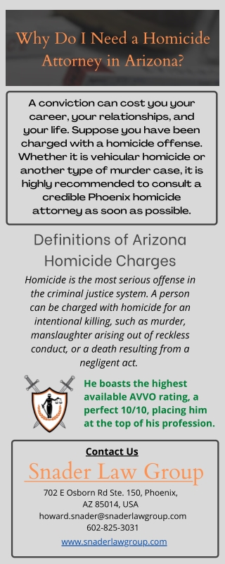 Homicide Attorney in Phoenix Arizona